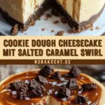 Cookie Dough Cheesecake mit Salted Caramel Swirl 29 Pinterest Hidden Image