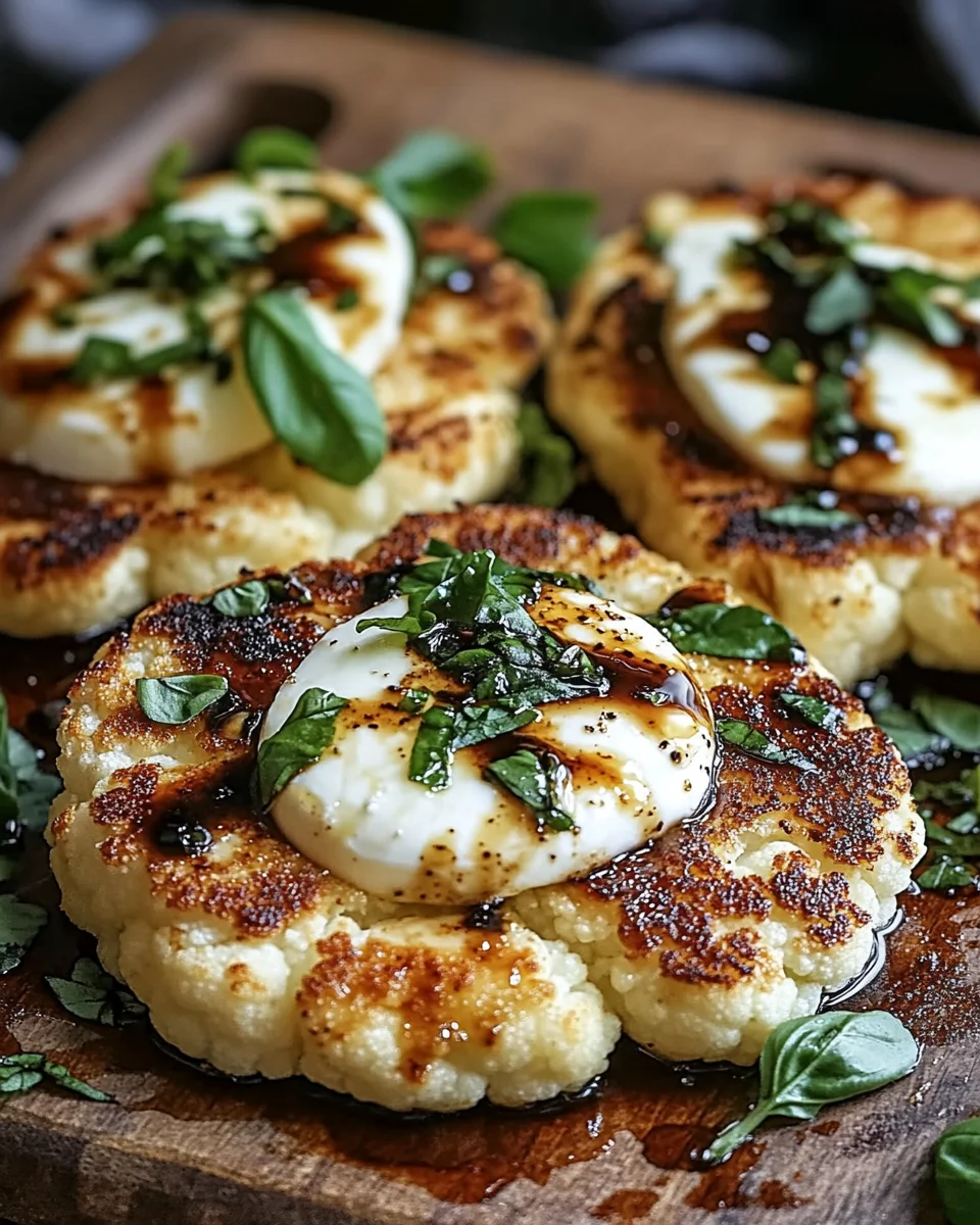 Gebackene Mozzarella-Blumenkohlsteaks 20 Gebackene