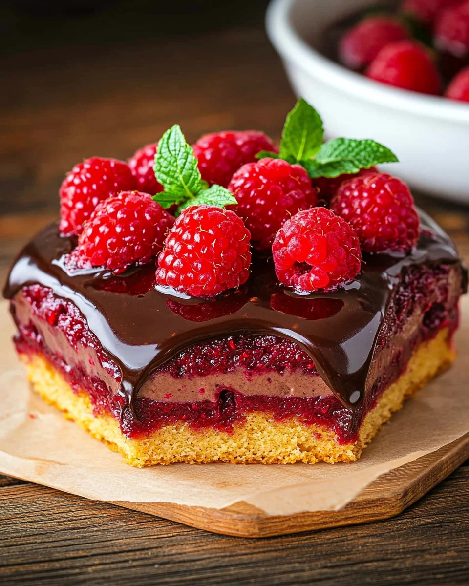 Himbeerkuchen mit Schokopudding 26 Himbeerkuchen