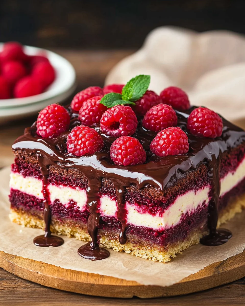 Himbeerkuchen mit Schokopudding 28 Himbeerkuchen mit Schokopudding