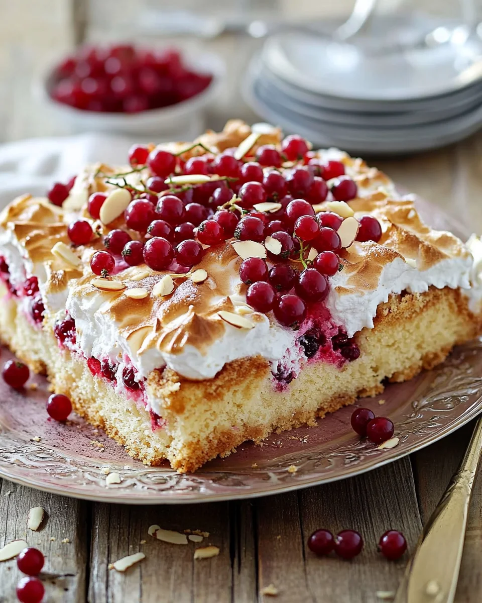 Johannisbeerkuchen mit Baiserhaube 21 Johannisbeerkuchen