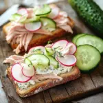 Kn&auml;ckebrot with Cucumber Quark