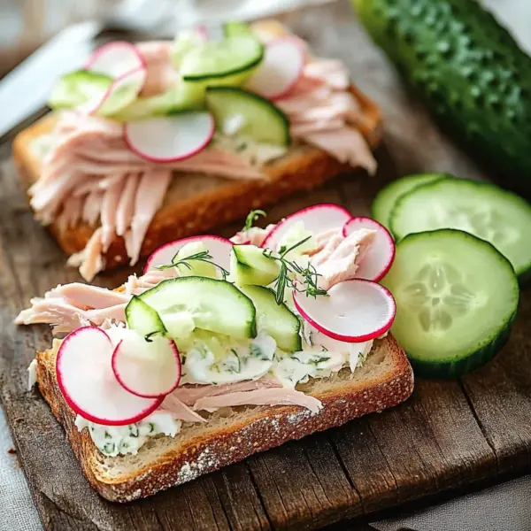 Knäckebrot with Cucumber Quark