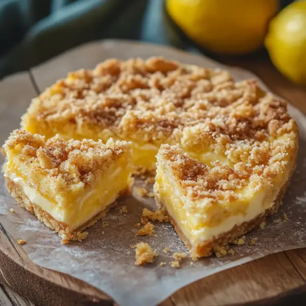 Knuspriger Streuselkuchen mit Vanillepudding wie von Oma