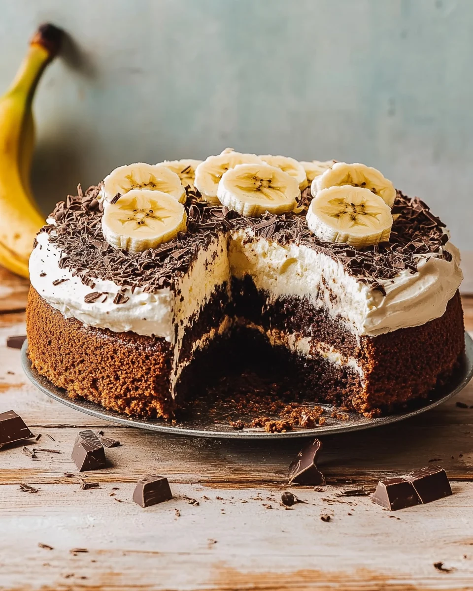 Maulwurfkuchen mit Banane
