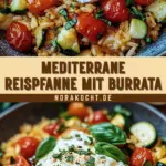 Mediterrane Reispfanne mit Burrata 27 Pinterest Hidden Image
