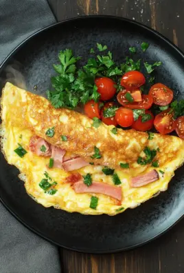 Omelette mit Schinken, Käse und Tomaten 18 Omelette mit Schinken, Käse und Tomaten
