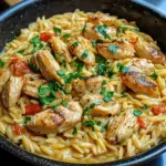 One Pot Orzo Pasta mit H&auml;hnchen