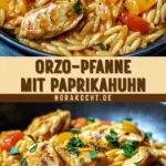 Orzo-Pfanne mit Paprikahuhn 20 Pinterest Hidden Image