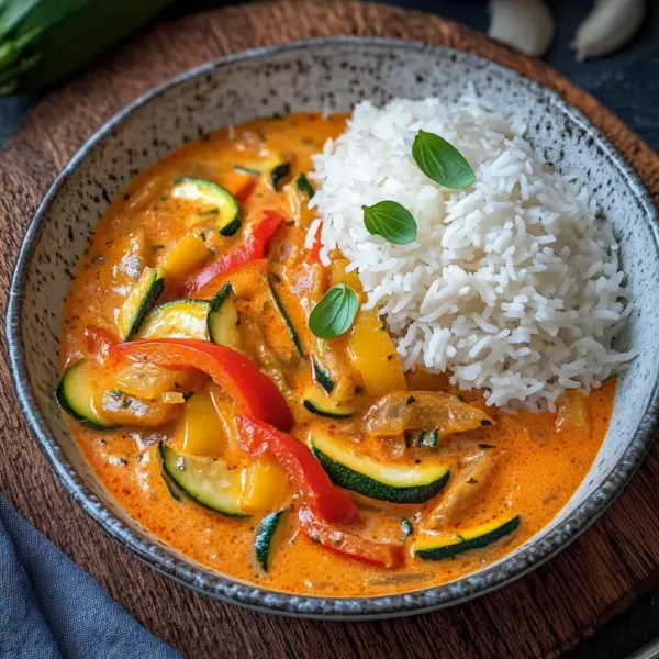 Paprika-Zucchini-Rahm-Hähnchen