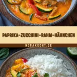 Paprika-Zucchini-Rahm-Hähnchen 20 Pinterest Hidden Image