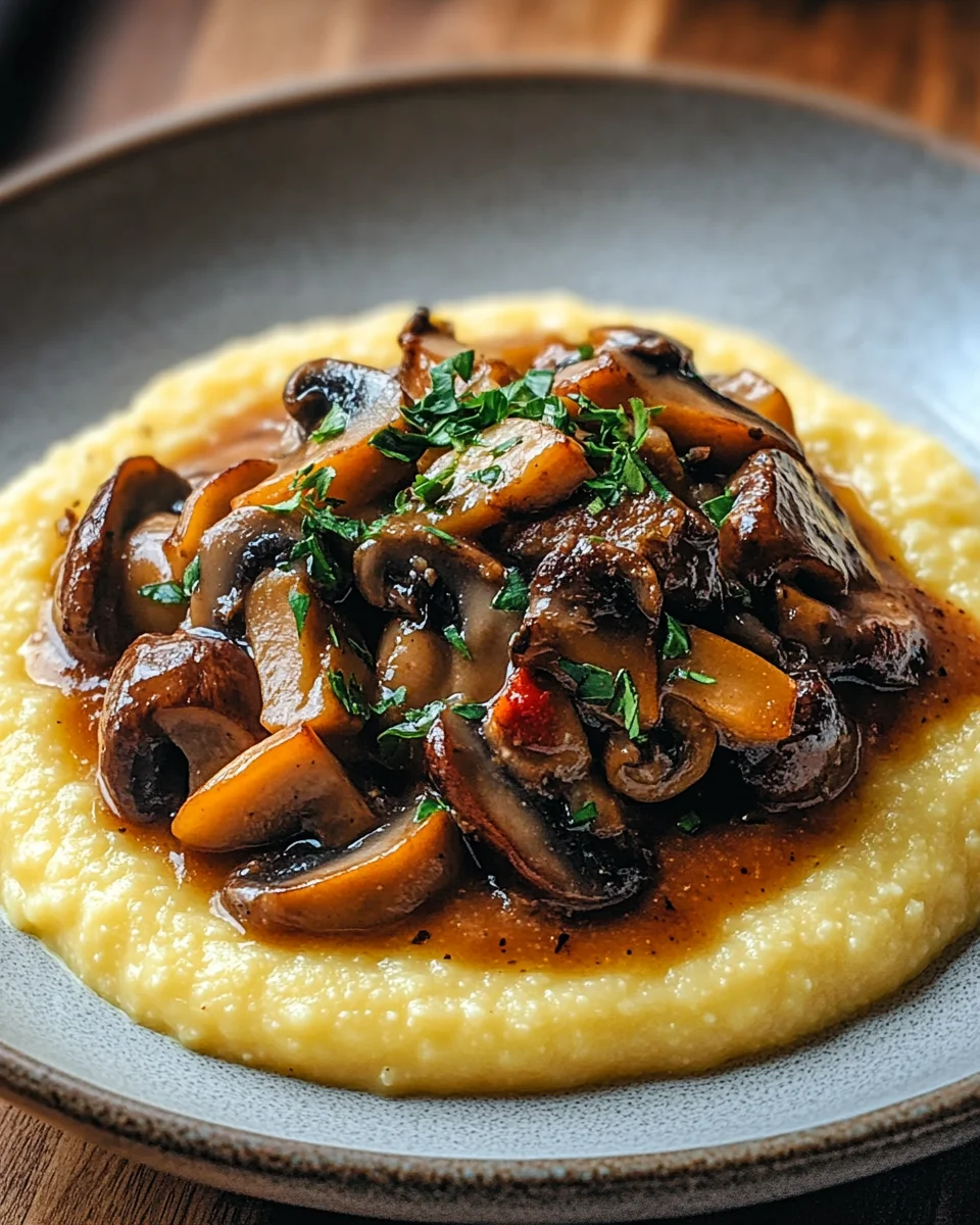 Pilzragout auf Parmesan-Polenta 25 Pilzragout auf Parmesan-Polenta