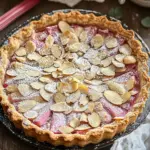 Rhabarber Tarte mit Mandelcreme - Rhabarber Frangipane Tarte