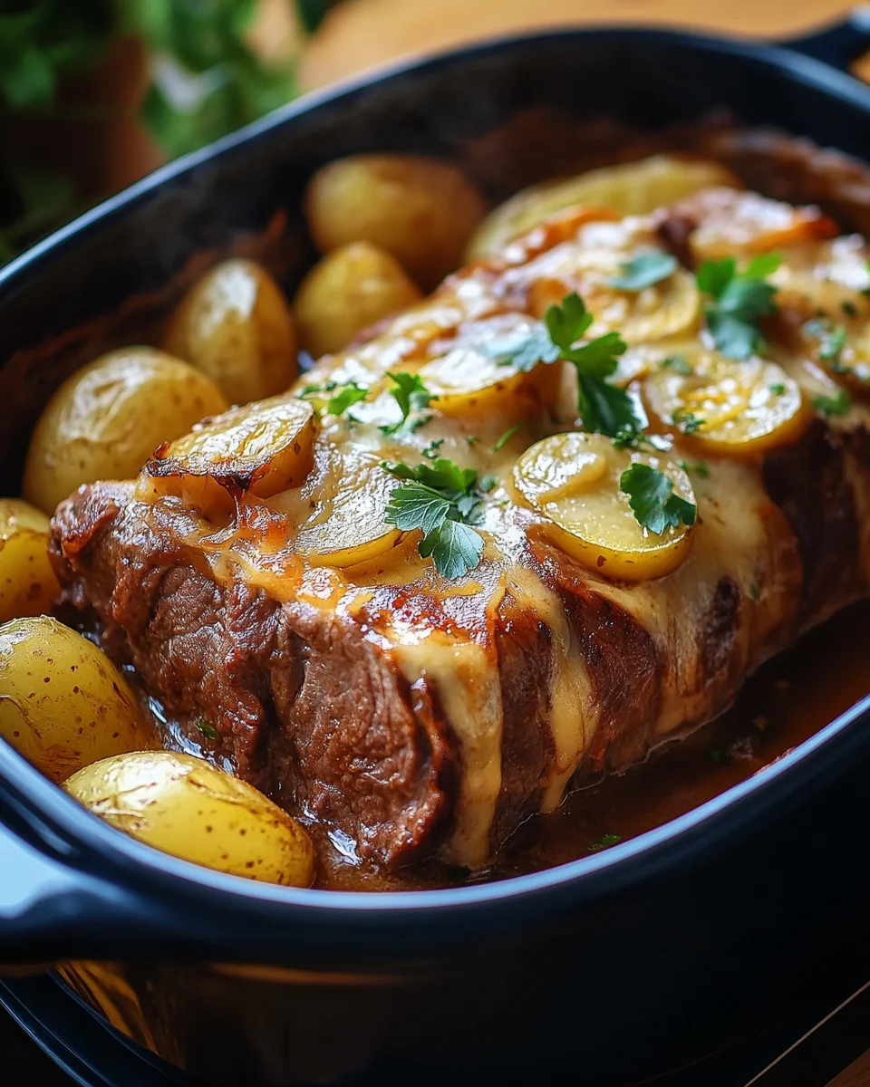 Rouladentopf aus dem Backofen