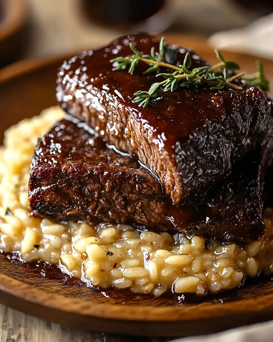 Tender Beef Brisket in Cola with Creamy Parmesan Risotto 18 Tender