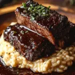 Tender Beef Brisket in Cola with Creamy Parmesan Risotto