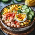 Thunfischsalat mit Ei und Gurke