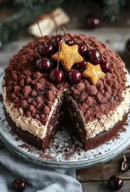 Winterlicher Maulwurfkuchen mit Zimtsahne und Punschkirschen 25 Winterlicher Maulwurfkuchen mit Zimtsahne und Punschkirschen