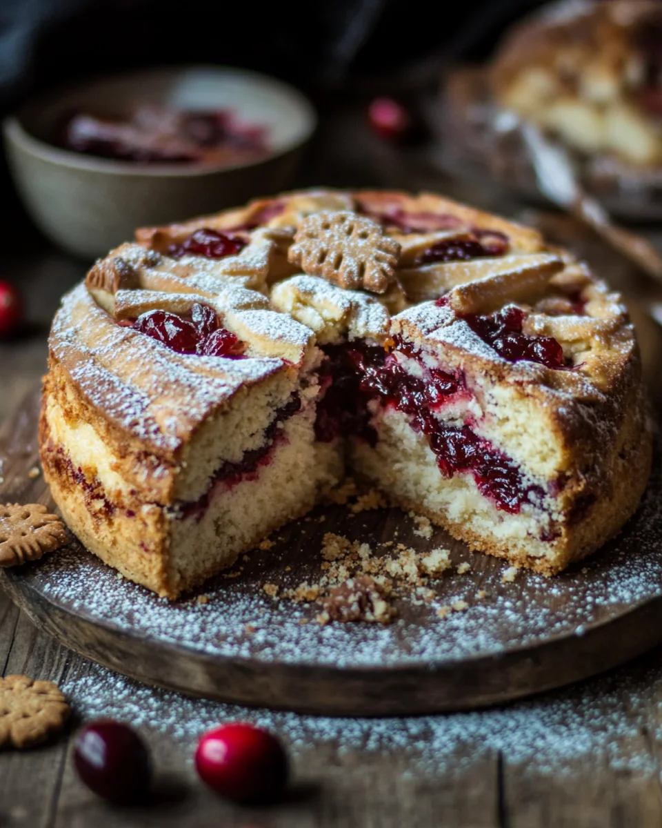 Winterlicher Spekulatius-Hefekuchen mit Marmelade 22 Winterlicher