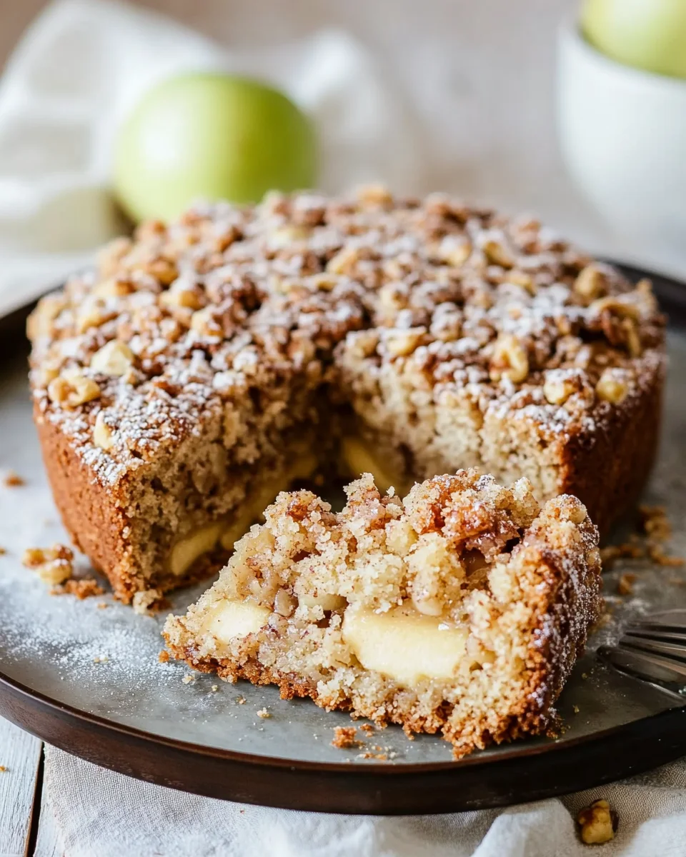 Apfel-Walnuss-Streusel-Kuchen