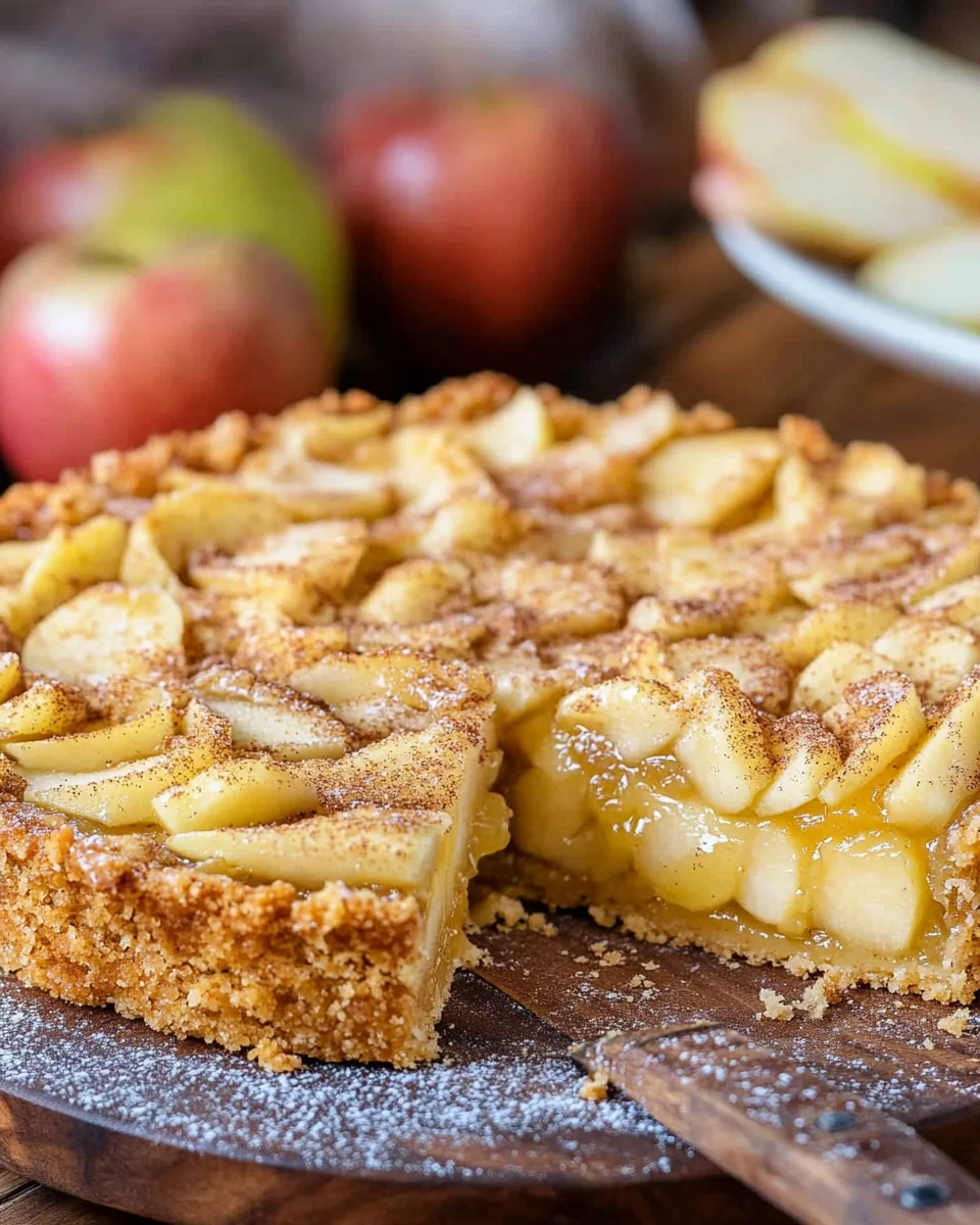 Apfelkuchen mit Apfelmus