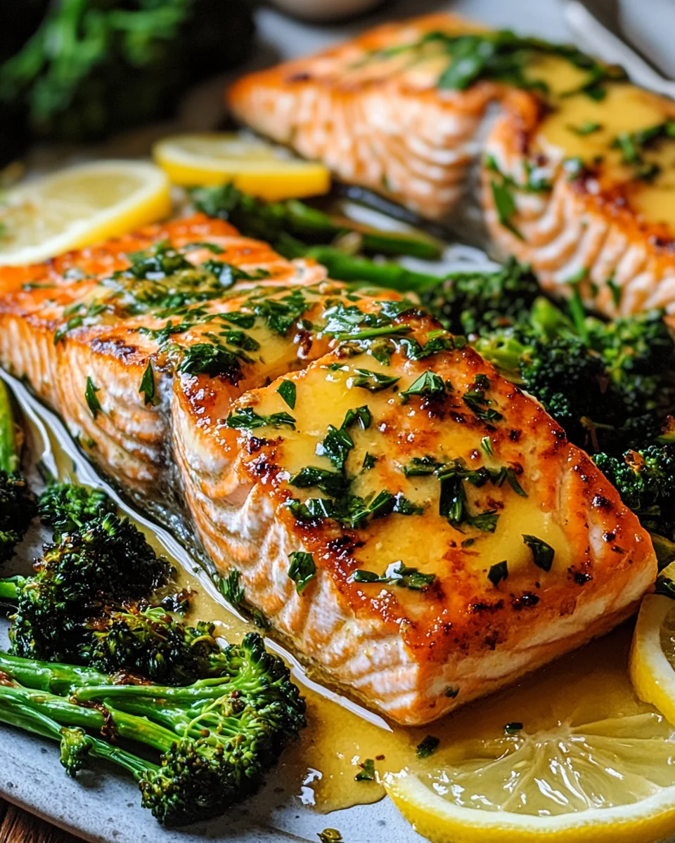 Buttergebackener Lachs mit Broccolini 19 Buttergebackener