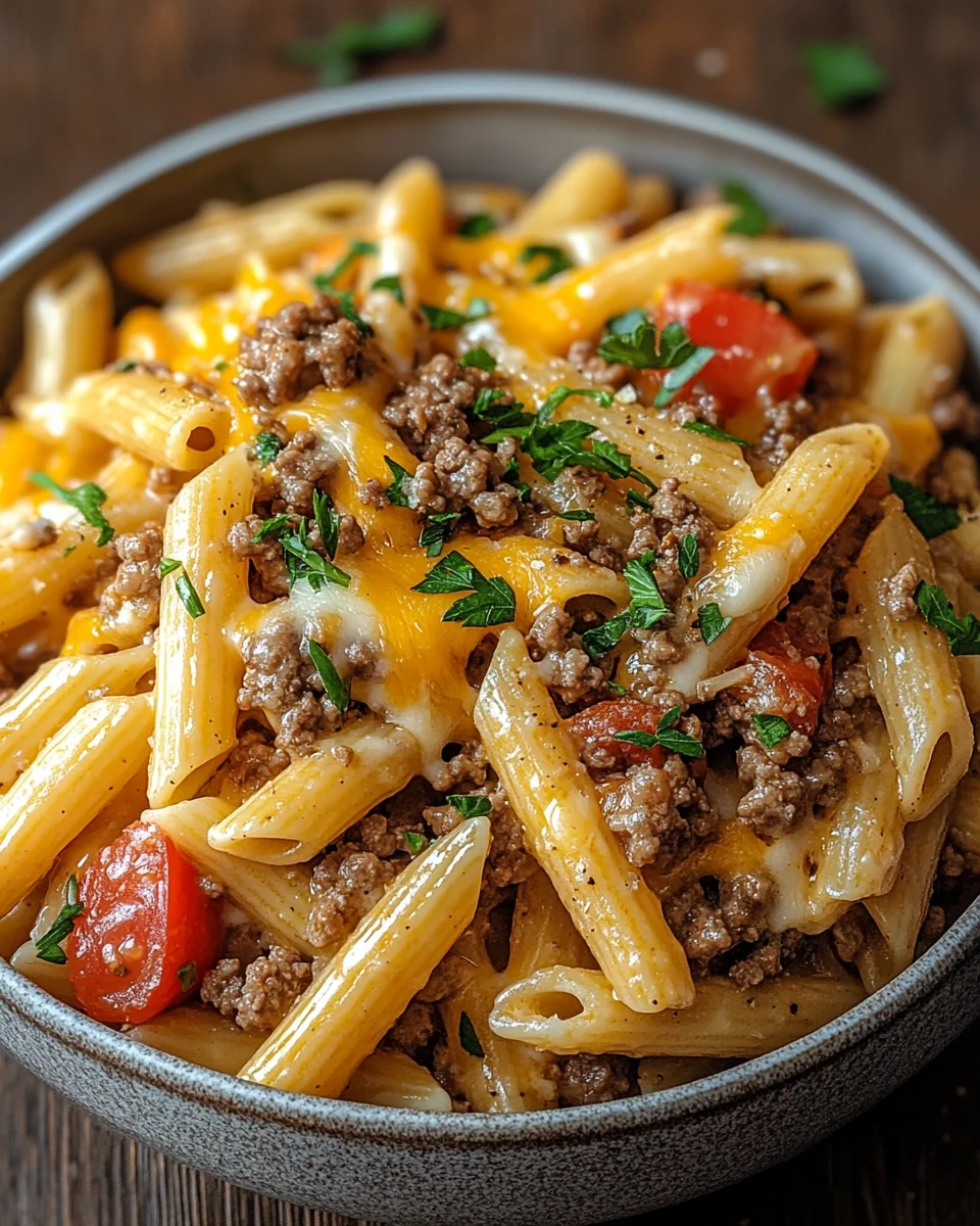 Cheeseburger-Pasta