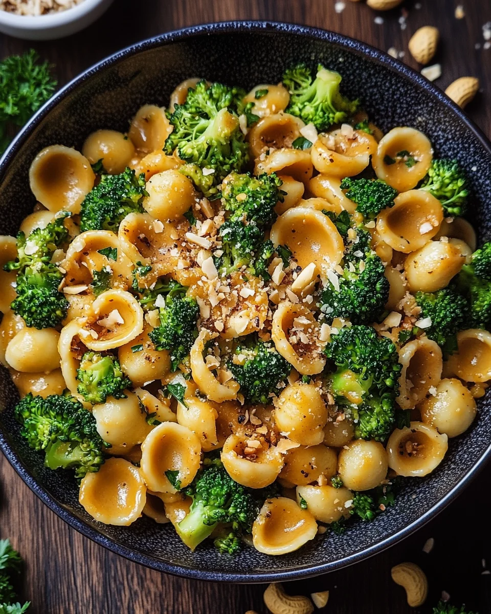 Cremige Erdnuss Brokkoli Orecchiette Pasta 22 Cremige Erdnuss Brokkoli Orecchiette Pasta