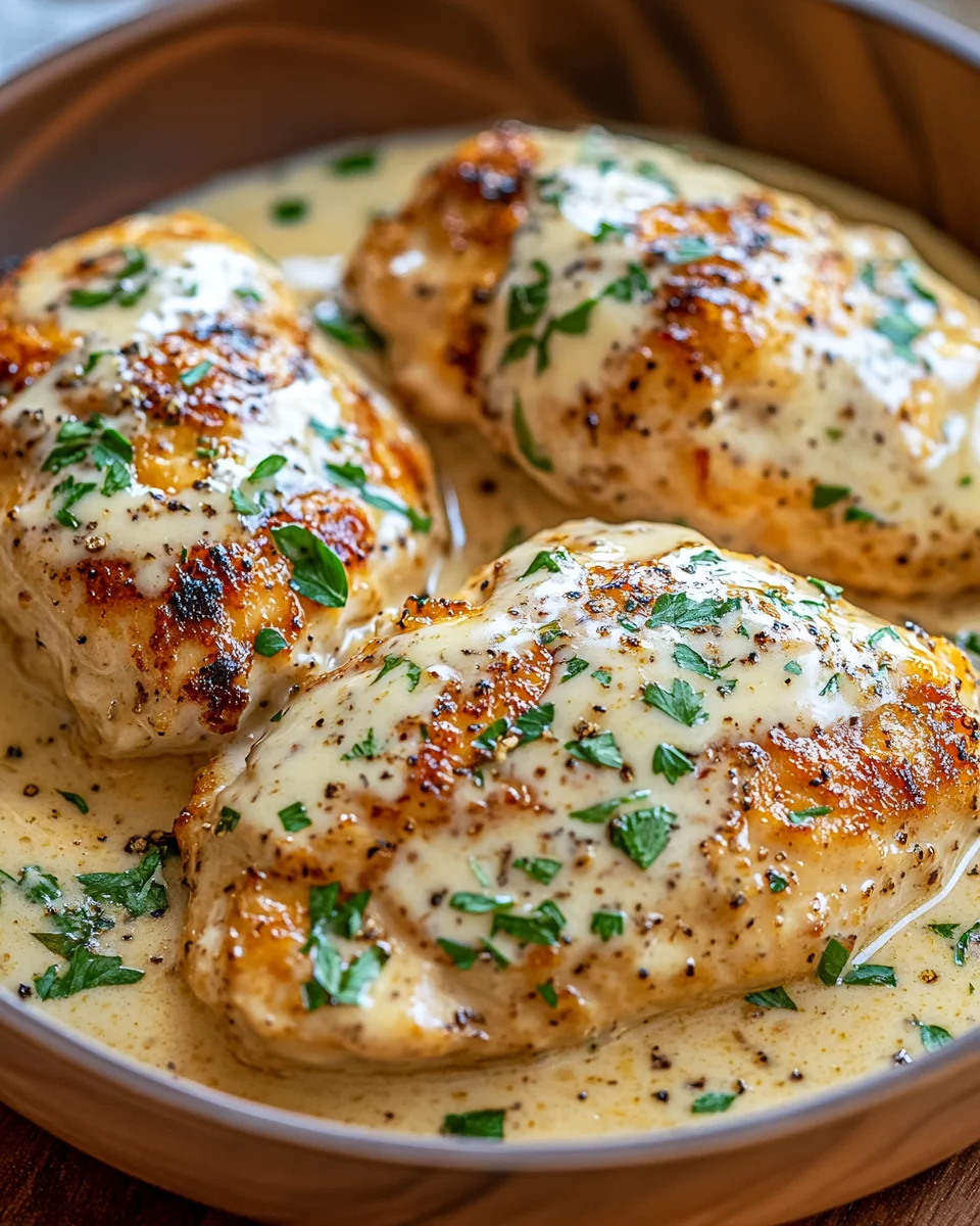 Cremiges Parmesan-Hühnchen mit Frischkäse 16 Cremiges