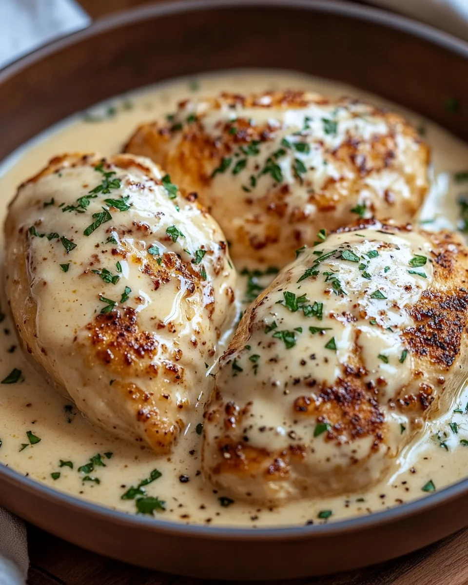 Cremiges Parmesan-Hühnchen mit Frischkäse