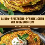 Curry-Spitzkohl-Pfannkuchen mit Minzjoghurt 16 Pinterest Hidden Image