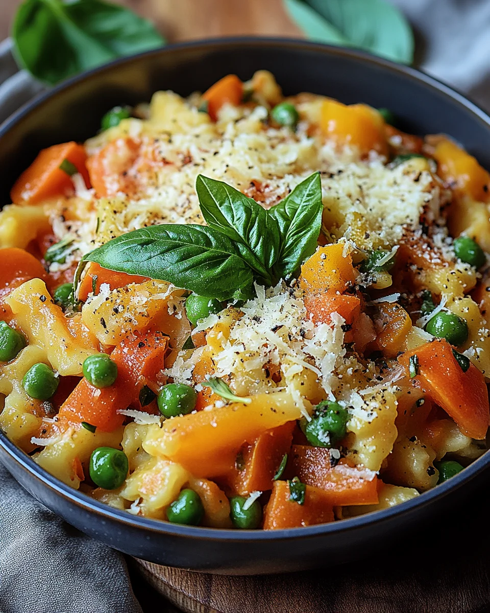 Ein-Topf-Kritharaki mit Gemüse und Parmesan 24 Ein-Topf-Kritharaki mit Gemüse und Parmesan