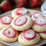 Erdbeer-K&auml;sekuchen-Kekse