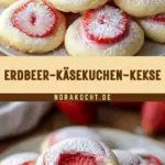 Erdbeer-Käsekuchen-Kekse 20 Pinterest Hidden Image