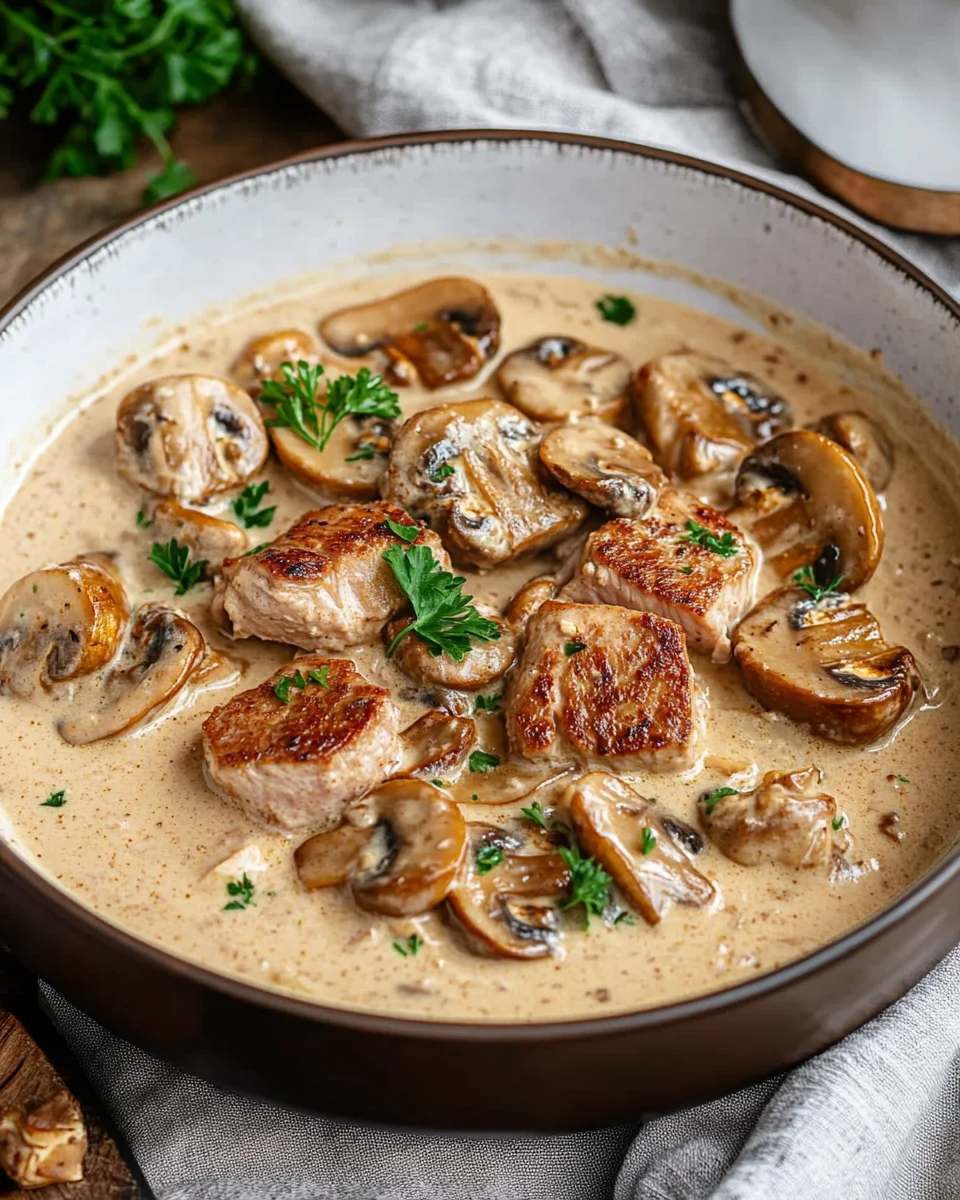 Filettopf mit Champignons