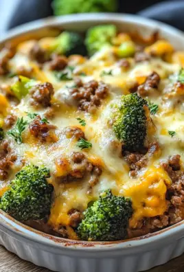 Fitness Auflauf mit Brokkoli und Hackfleisch