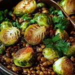 Gebratener Rosenkohl mit Berglinsen