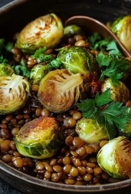 Gebratener Rosenkohl mit Berglinsen 22 Gebratener Rosenkohl mit Berglinsen