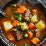 Gem&uuml;se Rindfleisch Suppe