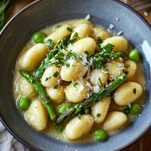 Gnocchi mit grünem Spargel