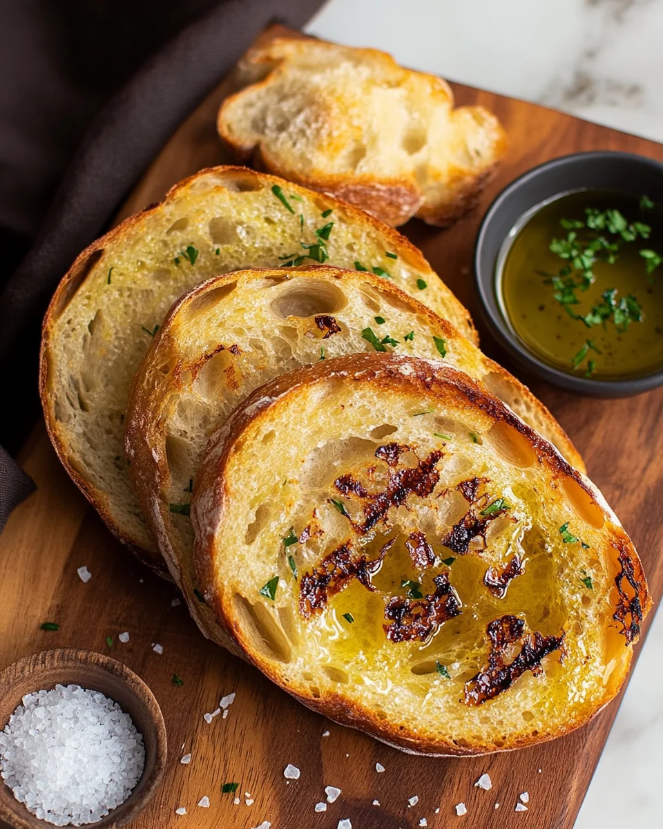 Grillbrot mit Olivenöl und Meersalz 17 Grillbrot