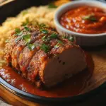 Hackbraten aus dem Backofen