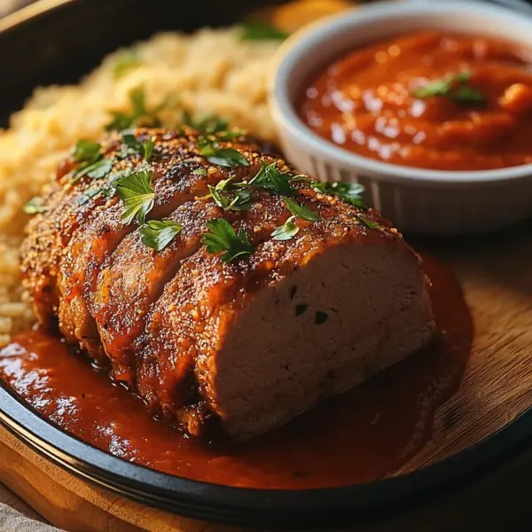 Hackbraten aus dem Backofen