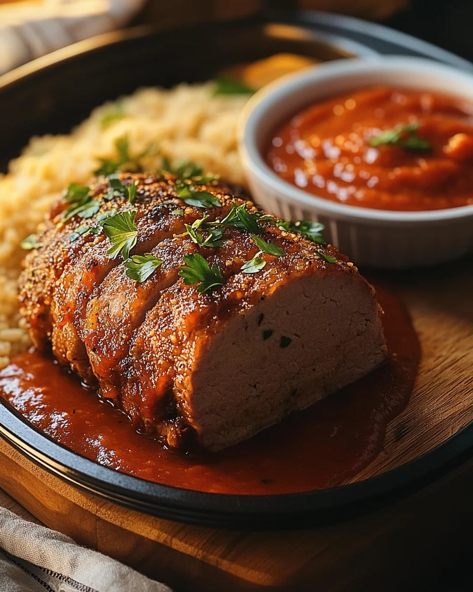 Hackbraten aus dem Backofen