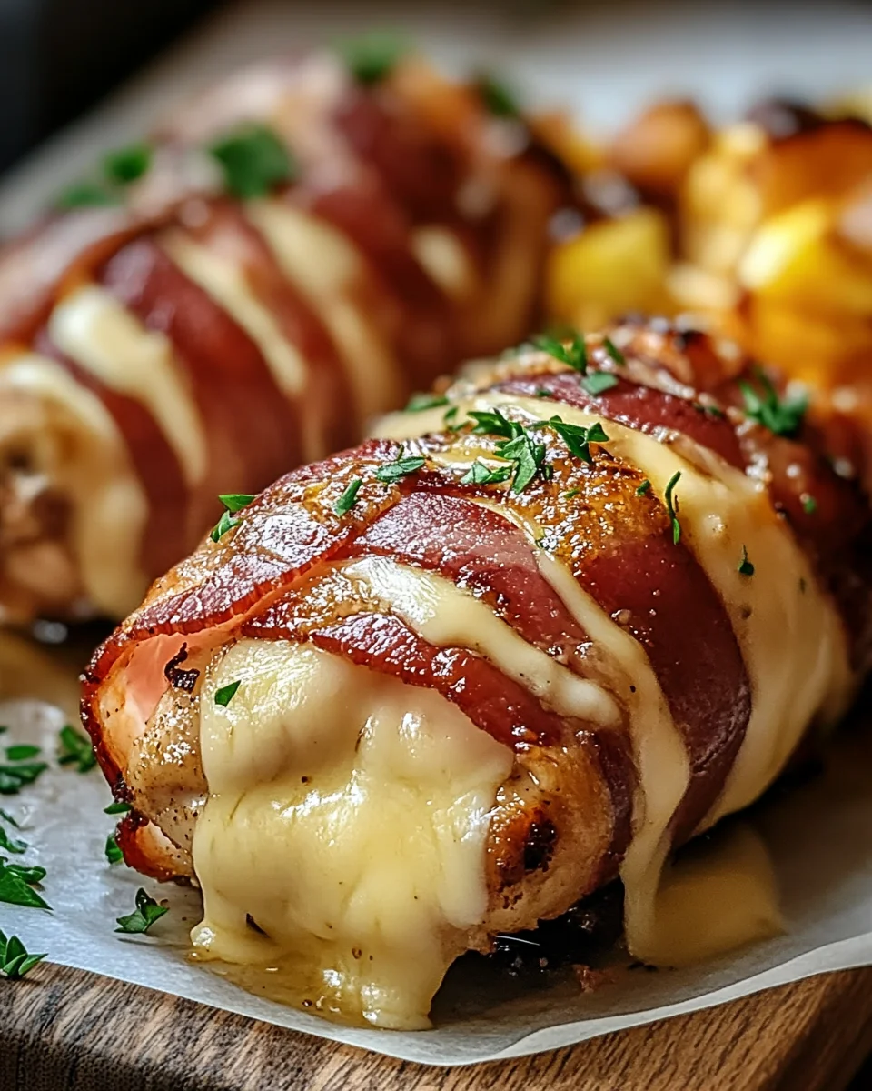 Hähnchenfilet im Speckmantel mit Käsefüllung 17 Hähnchenfilet