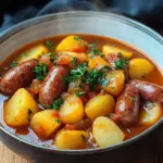Kartoffelgulasch mit W&uuml;rstchen
