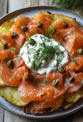 Knusprige Kartoffelgalette mit Räucherlachs und Crème Fraîche 21 Knusprige Kartoffelgalette mit Räucherlachs und Crème Fraîche