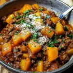 K&uuml;rbis-Rindfleisch-Bolognese