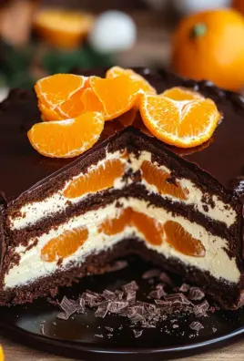 Lebkuchen-Torte mit Paradiescreme und Mandarinen 24 Lebkuchen-Torte mit Paradiescreme und Mandarinen