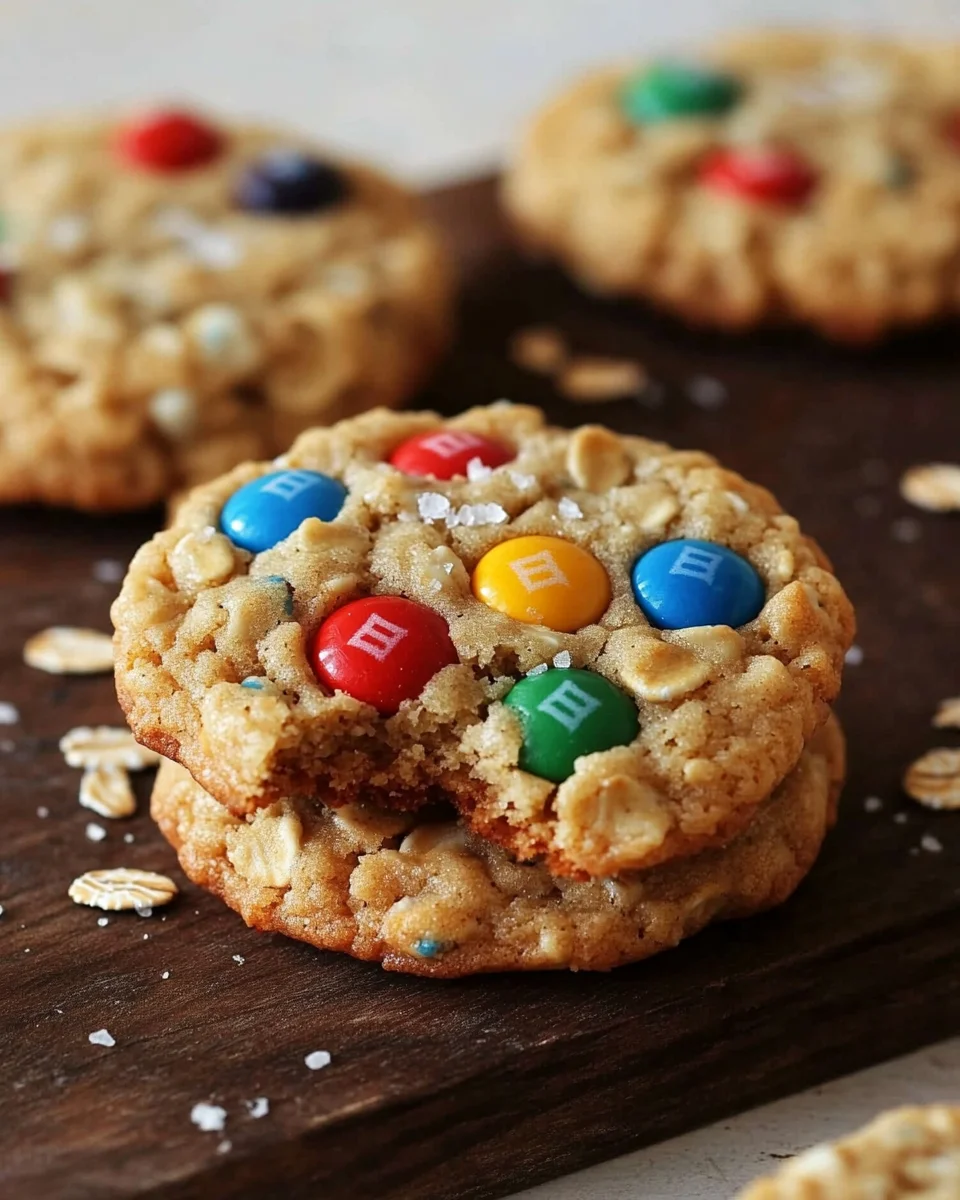 M&M-Cookies mit Haferflocken 20 M&M-Cookies